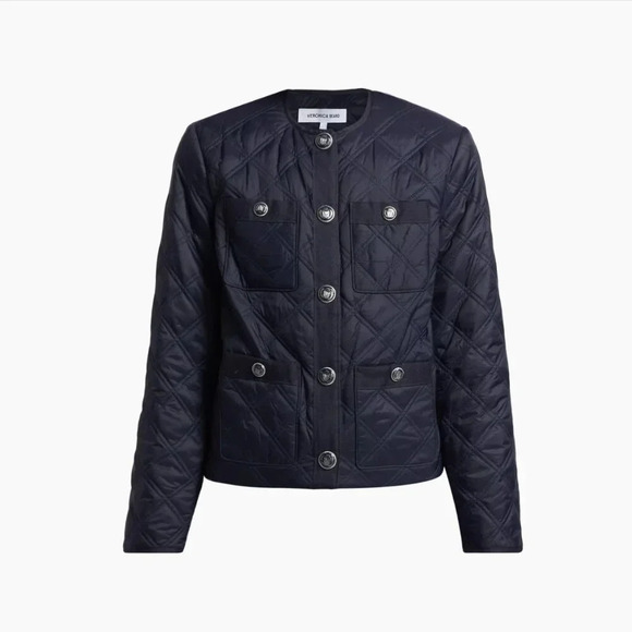Veronica Beard Jackets & Blazers - Veronica Beard  Navy Shalia Quilted Jacket